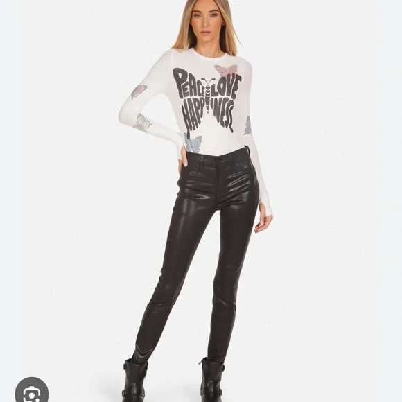 Lauren Moshi McKinley Crystal Love Butterfly Peace XS worn once! 🦋 - Picture 7 of 7